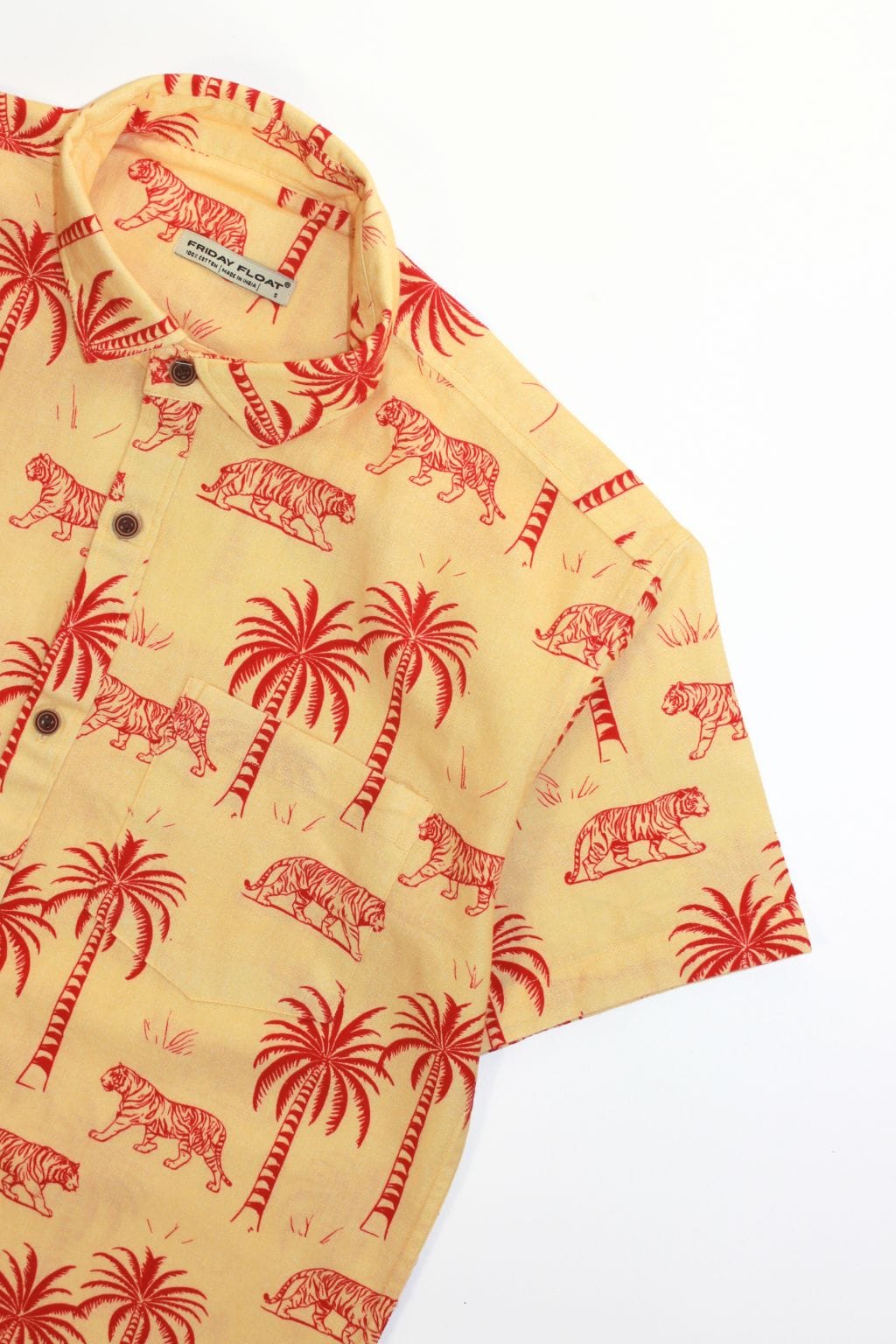 Tiger Print Resort Shirt for Men - Image 2