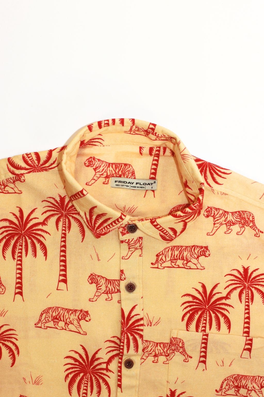 Tiger Print Resort Shirt for Men - Image 3