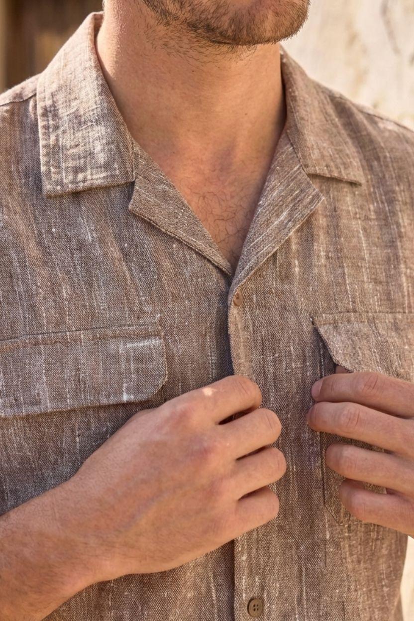 The Mojave Mocha Khadi Shirt - Image 3