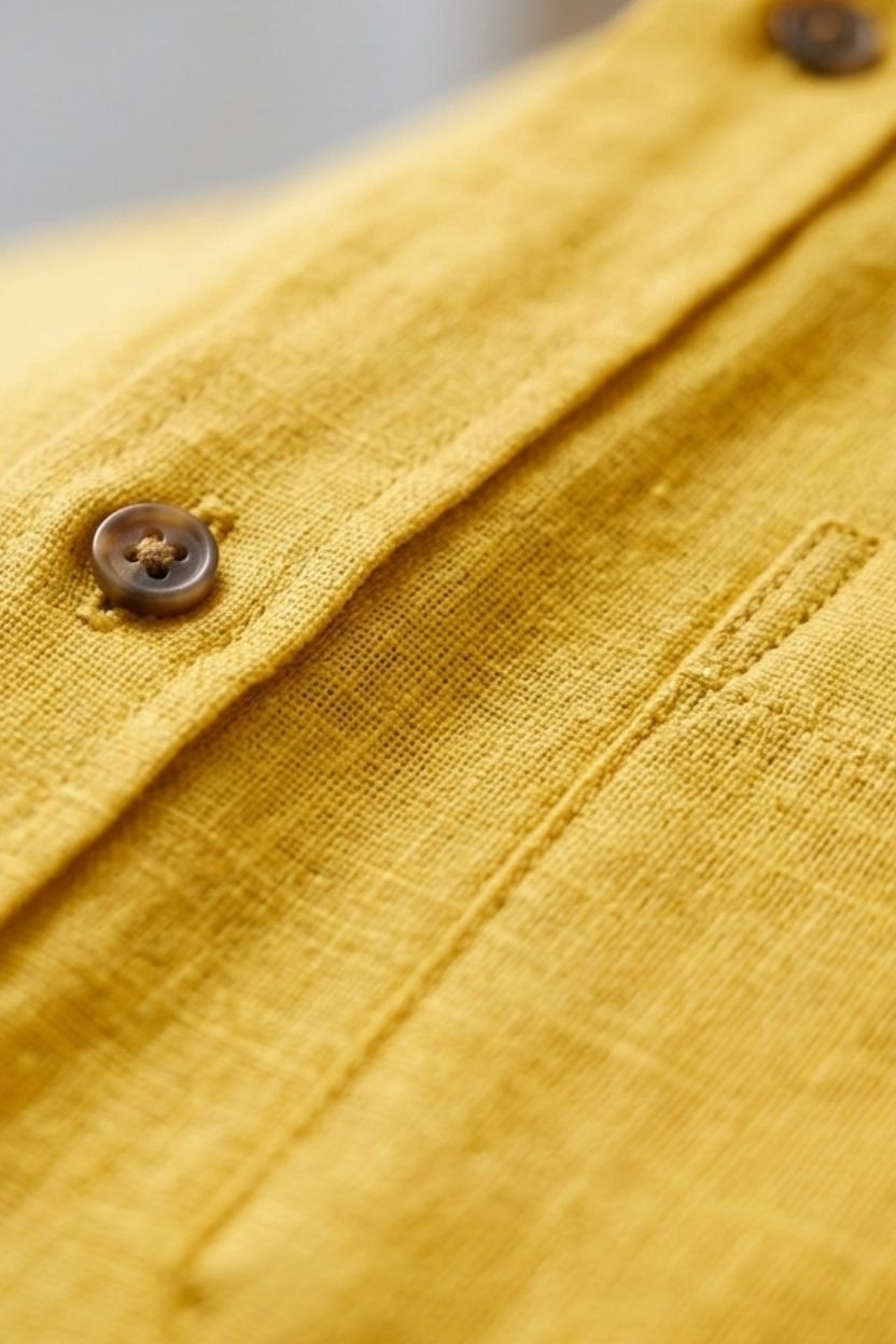 The Golden Palm Cotton-Linen Shirt - Image 5