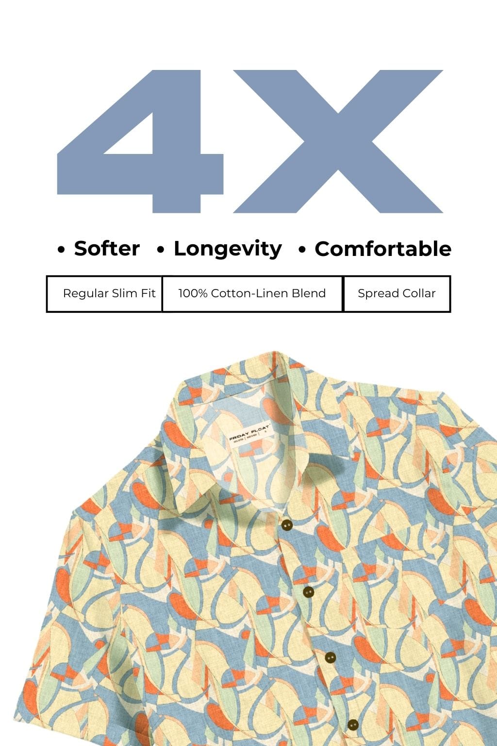 Abstract Print Shirt for Men - Image 8