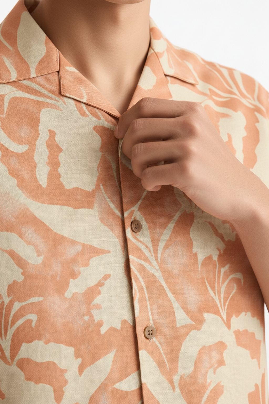 Tropical Floral Cuban Collar Shirt - Image 4