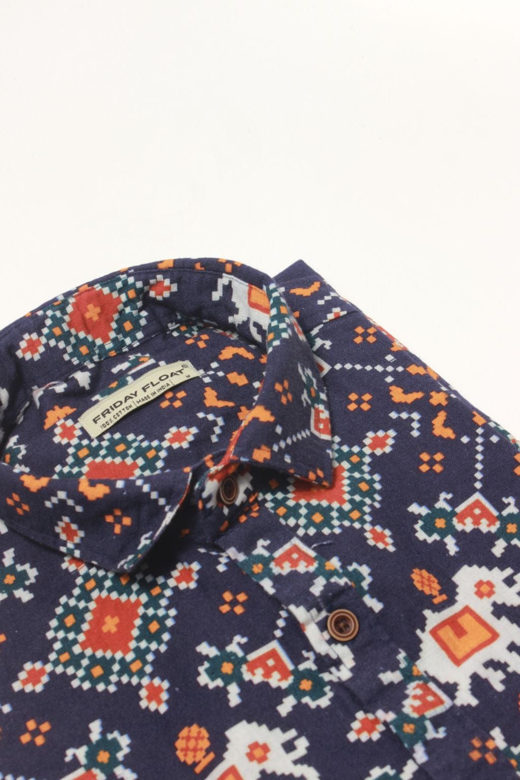 Ethnic Fusion Elephant Print Shirt - Image 3