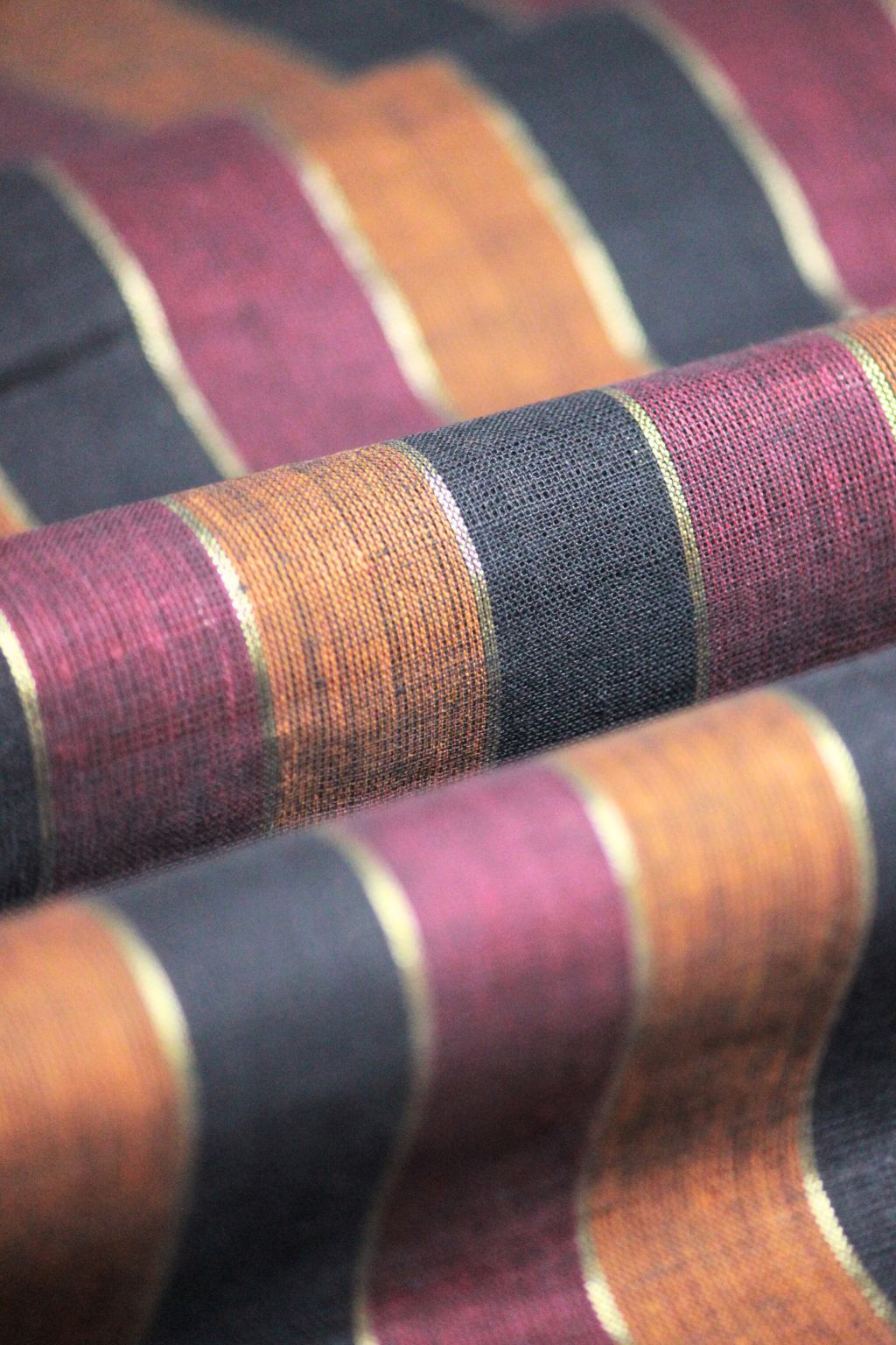 Earth Stripe Cuban Shirt Full Sleeve Double Flap Pocket - Image 4